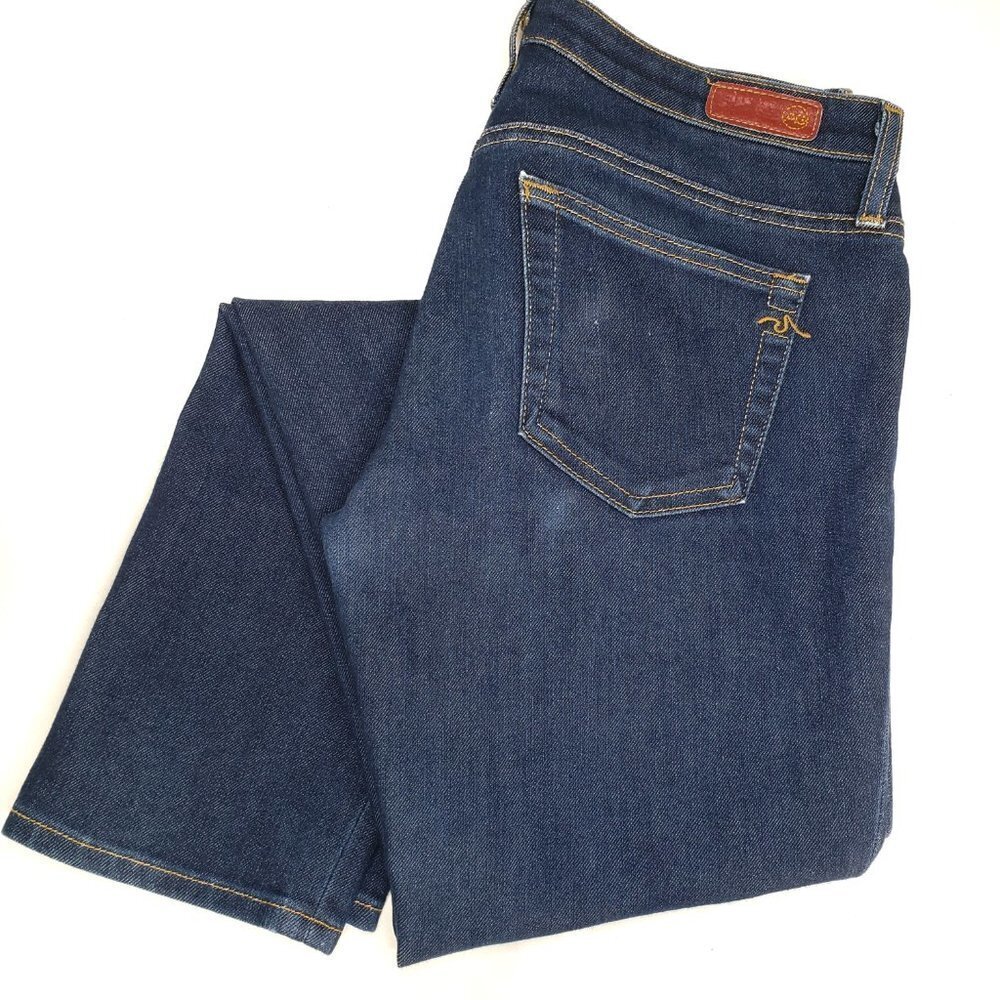 AG Adriano Goldschmied Stilt Cigarette Skinny Jeans 27 Blue Stretch Denim